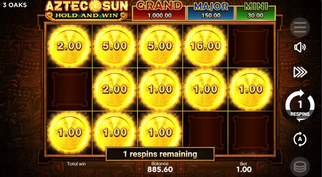 Aztec Sun Hold and Win
