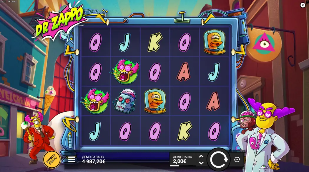 Игра Dr Zappo от Hacksaw Gaming Dr Zappo